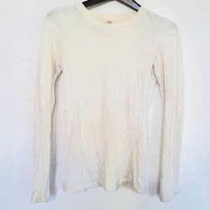 S Long Sleeved Lightweight White Top